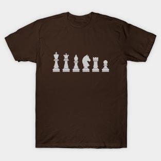 Modern Minimalist Chess Piece T-Shirt